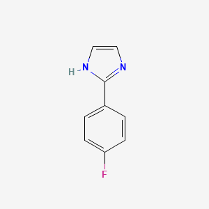 Chemical structure of 2-(4-fluorophenyl)-1H-imidazole