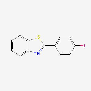Chemical structure of 2-(4-Fluorophenyl)-1,3-benzothiazole