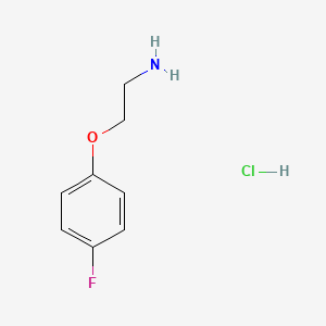 Chemical structure of 2-(4-Fluorophenoxy)ethanamine hydrochloride