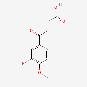 Chemical structure of 2-(4-Fluorobenzyl)succinic acid