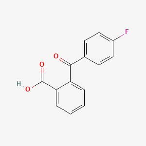 Chemical structure of 2-(4-Fluorobenzoyl)benzoic acid