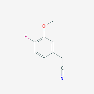 Chemical structure of 2-(4-Fluoro-3-methoxyphenyl)acetonitrile