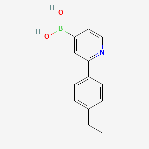 Chemical structure of 2-(4-Ethylphenyl)pyridine-4-boronic acid