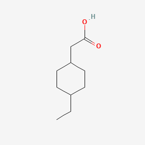 Chemical structure of 2-(4-Ethylcyclohexyl)acetic acid