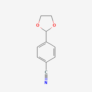 Chemical structure of 2-(4-CYANOPHENYL)-1 3-DIOXOLANE