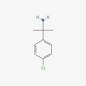 Chemical structure of 2-(4-Chlorophenyl)propan-2-amine