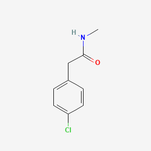 Chemical structure of 2-(4-Chlorophenyl)-N-methylacetamide