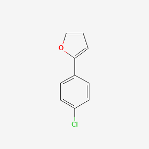 Chemical structure of 2-(4-chlorophenyl)furan