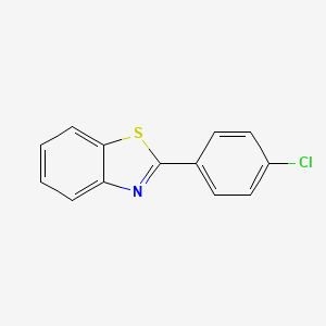 Chemical structure of 2-(4-Chlorophenyl)benzothiazole