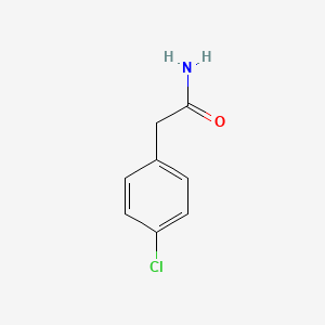 Chemical structure of 2-(4-Chlorophenyl)acetamide