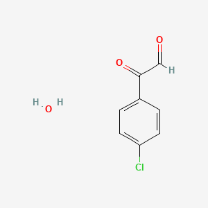 Chemical structure of 4-Chlorophenylglyoxal hydrate