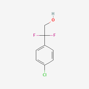 Chemical structure of 2-(4-Chlorophenyl)-2,2-difluoroethanol