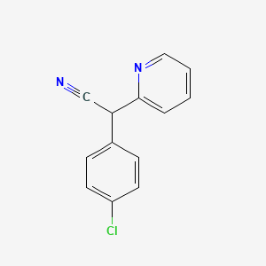 Chemical structure of alpha-(4-Chlorophenyl)-2-pyridineacetonitrile