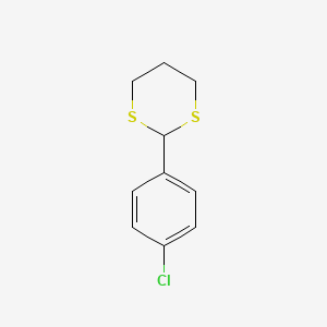 Chemical structure of 2-(4-Chlorophenyl)-1,3-dithiane