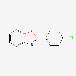 Chemical structure of 2-(4-Chlorophenyl)benzoxazole
