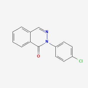 Chemical structure of 2-(4-Chlorophenyl)-1-phthalazinone