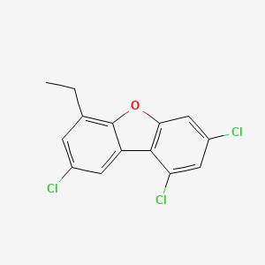 Chemical structure of 2-(4-Chlorophenyl)-1-(2,4-dichlorophenyl)ethan-1-one