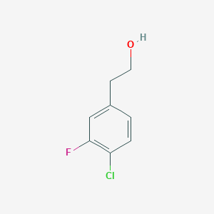 Chemical structure of 2-(4-Chloro-3-fluorophenyl)ethanol