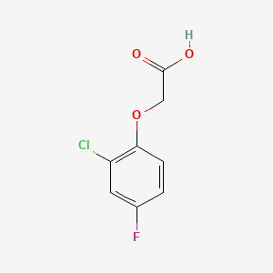 Chemical structure of 2-(4-Chloro-3-fluorophenoxy)acetic acid