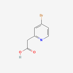 Chemical structure of 2-(4-Bromopyridin-2-yl)acetic acid
