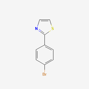 Chemical structure of 2-(4-Bromophenyl)thiazole