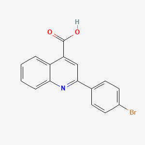Chemical structure of 2-(4-Bromophenyl)quinoline-4-carboxylic acid