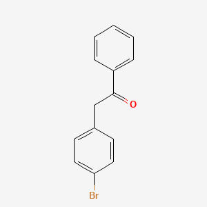 Chemical structure of 2-(4-Bromophenyl)acetophenone