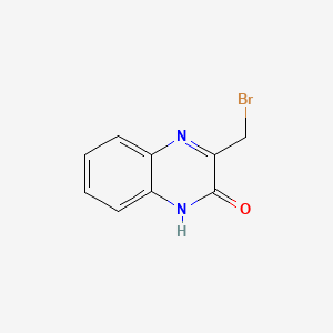 Chemical structure of 2-(4-Bromophenyl)-5-methyl-1,3,4-oxadiazole
