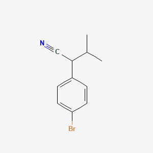 Chemical structure of 2-(4-Bromophenyl)-3-methylbutanenitrile