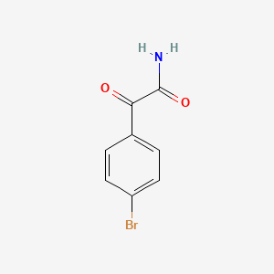 Chemical structure of 2-(4-Bromophenyl)-2-oxoacetamide