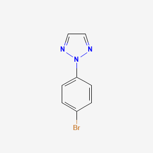 Chemical structure of 2-(4-Bromophenyl)-2H-1,2,3-triazole