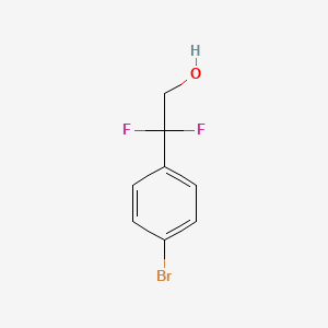 Chemical structure of 2-(4-Bromophenyl)-2,2-difluoroethanol