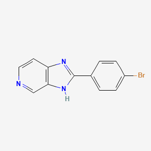 Chemical structure of 2-(4-Bromophenyl)-1H-imidazo[4,5-c]pyridine