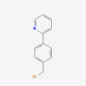 Chemical structure of 2-(4-Bromomethylphenyl)pyridine