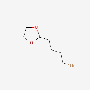 Chemical structure of 2-(4-Bromobutyl)-1,3-dioxolane