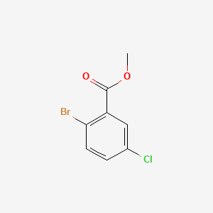 Chemical structure of 2-(4-Bromo-3-chlorophenyl)acetic acid