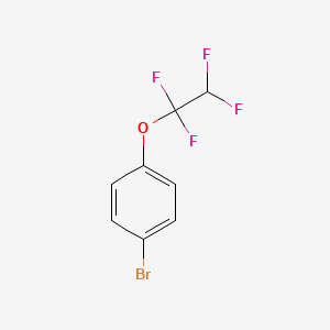 Chemical structure of 2-(4-bromo-3,5-difluorophenyl)-2,2-difluoroethan-1-ol