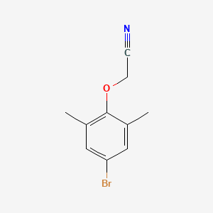 Chemical structure of 2-(4-Bromo-2,6-dimethylphenoxy)acetonitrile