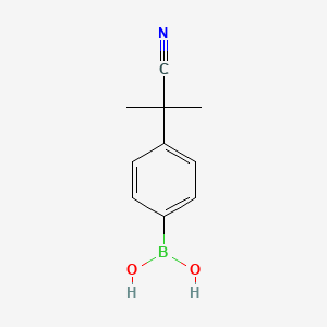 Chemical structure of 4-(2-Cyanoprop-2-yl)benzeneboronic acid
