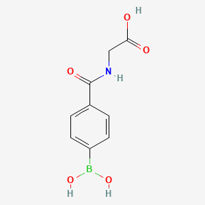 Chemical structure of N-(4-Boronobenzoyl)glycine