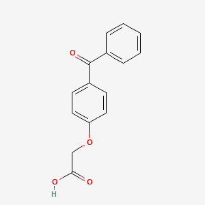 Chemical structure of 2-(4-Benzoylphenoxy)acetic acid