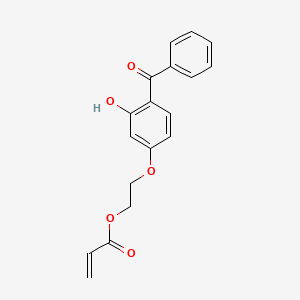 Chemical structure of 2-(4-Benzoyl-3-hydroxyphenoxy)ethyl acrylate