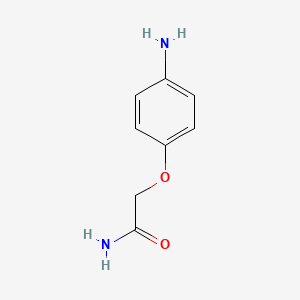 Chemical structure of 2-(4-Aminophenoxy)acetamide
