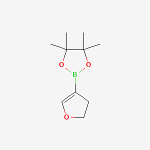 Chemical structure of 4,5-Dihydrofuran-3-boronic acid pinacol ester