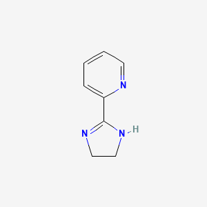 Chemical structure of 2-(4,5-Dihydro-1H-imidazol-2-yl)pyridine