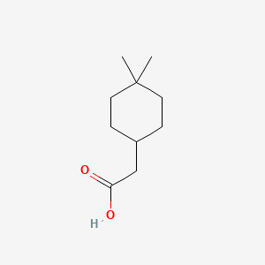 Chemical structure of 2-(4,4-Dimethylcyclohexyl)acetic acid