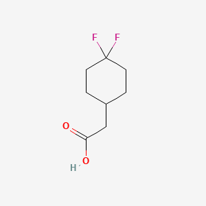 Chemical structure of 2-(4,4-Difluorocyclohexyl)acetic acid