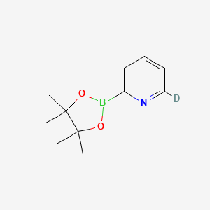 Chemical structure of Pyridine-6-d1-2-boronic acid pinacol ester