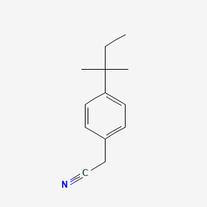 Chemical structure of 2-(4-(Tert-Pentyl)Phenyl)Acetonitrile