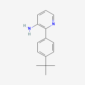Chemical structure of 2-(4-(tert-Butyl)phenyl)pyridin-3-amine